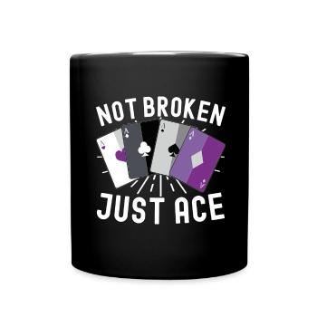 Asexuel Ace - Full Colour Mug - black - Front
