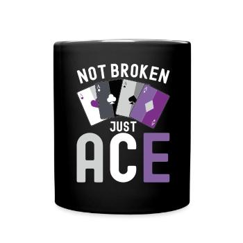 Asexuel Ace - Full Colour Mug - black - Front