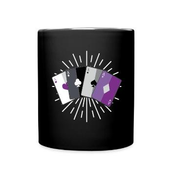 Asexuel Ace - Full Colour Mug - black - Front