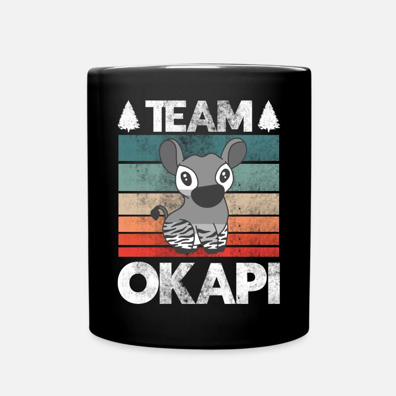 Okapi das Juwel des Dschungels - Tasse einfarbig - Schwarz