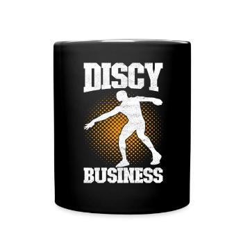Discus thrower Discus throw - Full Colour Mug - black - Front