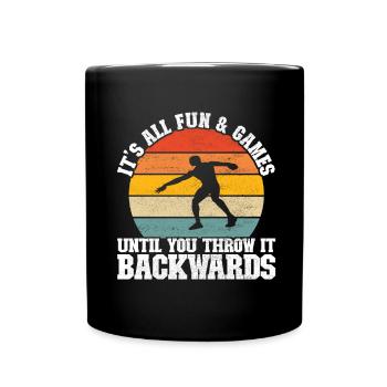 Lanceur de disque Lancer de disque - Mug uni - noir - Devant