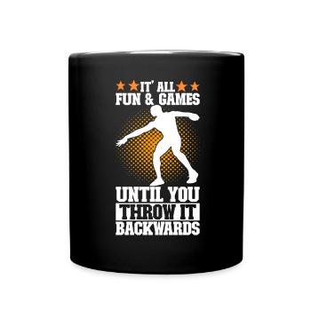 Lanceur de disque Lancer de disque - Mug uni - noir - Devant