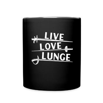 Fechten Fechtsport - Tasse einfarbig - Schwarz - Vorne
