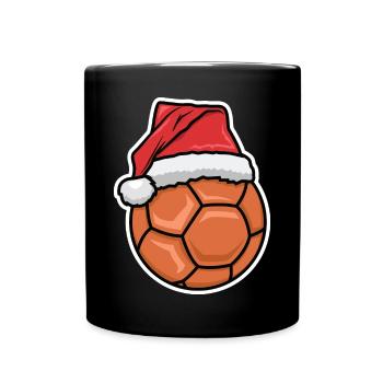Funny Handball Christmas - Full Colour Mug - black - Front