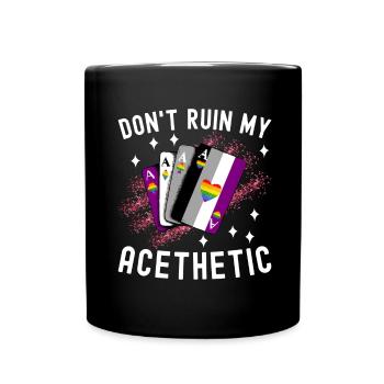 Asexual Ace - Full Colour Mug - black - Front