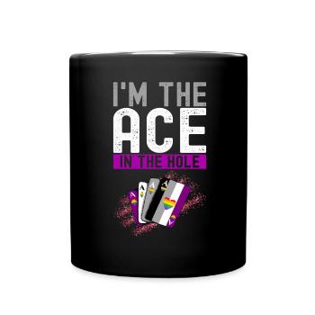 Asexual Ace - Full Colour Mug - black - Front