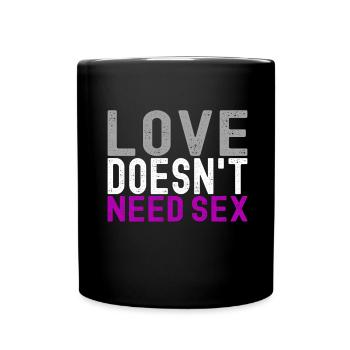 Asexual Ace - Full Colour Mug - black - Front