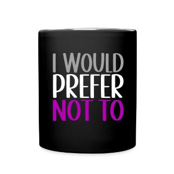 Asexual Ace - Full Colour Mug - black - Front