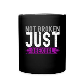 Asexual Ace - Full Colour Mug - black - Front