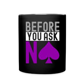 Asexual Ace - Full Colour Mug - black - Front