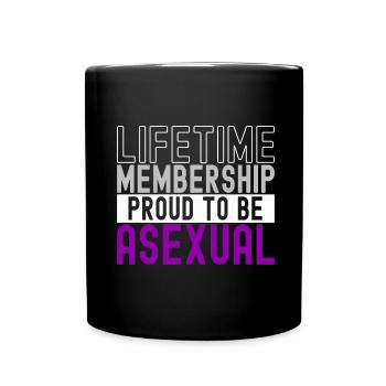 Asexual Ace - Full Colour Mug - black - Front