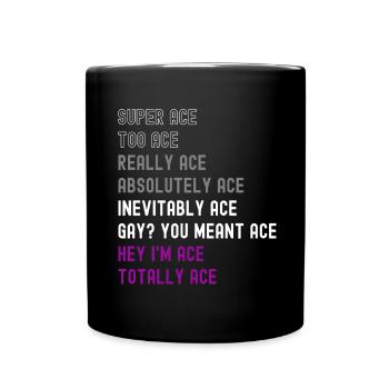 Asexual Ace - Full Colour Mug - black - Front