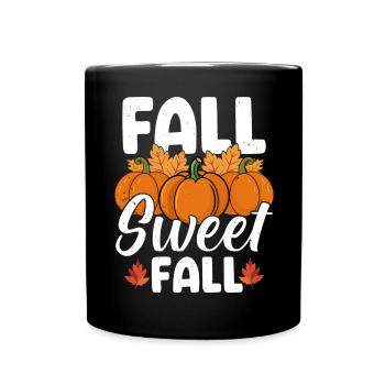 Automne - Mug uni - noir - Devant