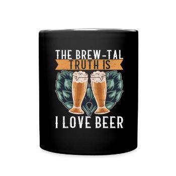 Beer Brewer Beer Brewing - Full Colour Mug - black - Front