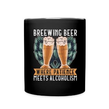 Beer Brewer Beer Brewing - Full Colour Mug - black - Front
