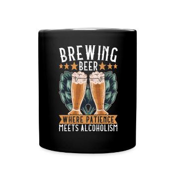 Beer Brewer Beer Brewing - Full Colour Mug - black - Front