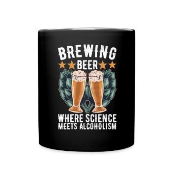 Beer Brewer Beer Brewing - Full Colour Mug - black - Front