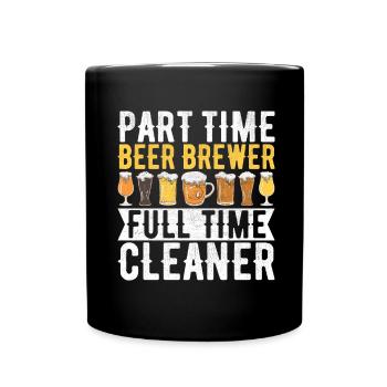 Beer Brewer Beer Brewing - Full Colour Mug - black - Front