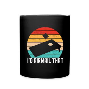 Cornhole Player Cornhole Board - Full Colour Mug - black - Front