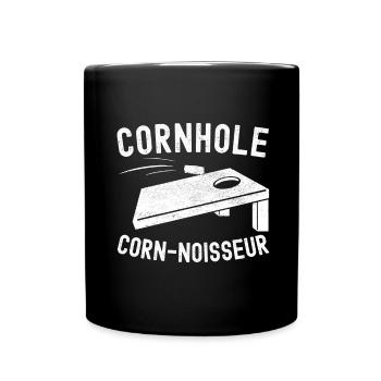 Cornhole Player Cornhole Board - Full Colour Mug - black - Front