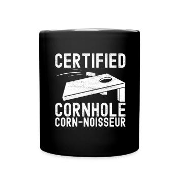 Cornhole Player Cornhole Board - Full Colour Mug - black - Front