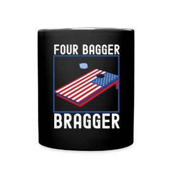 Cornhole Player Cornhole Board - Full Colour Mug - black - Front