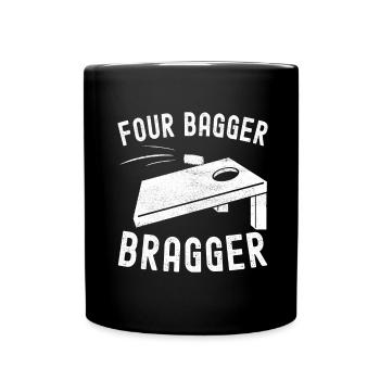 Cornhole Player Cornhole Board - Full Colour Mug - black - Front