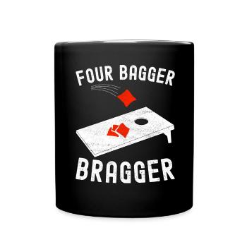 Cornhole Player Cornhole Board - Full Colour Mug - black - Front