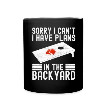 Cornhole Player Cornhole Board - Full Colour Mug - black - Front