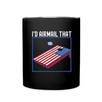 Cornhole Player Cornhole Board - Full Colour Mug - black - Front