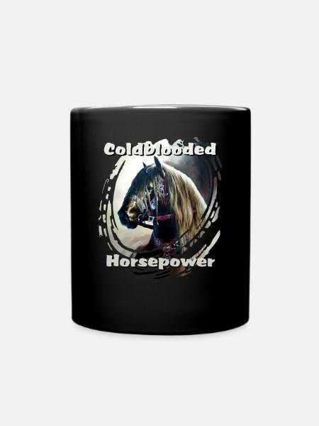 Kaltblut englisch - Tasse einfarbig - Schwarz
