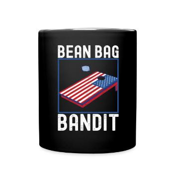 Cornhole Player Cornhole Board - Full Colour Mug - black - Front