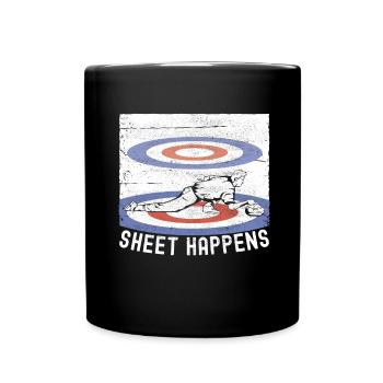 Cornhole Player Cornhole Board - Full Colour Mug - black - Front