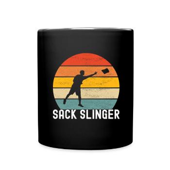 Cornhole Player Cornhole Board - Full Colour Mug - black - Front