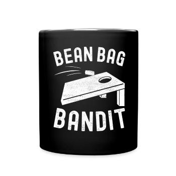 Cornhole Player Cornhole Board - Full Colour Mug - black - Front