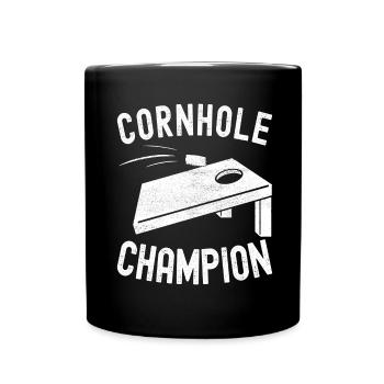 Cornhole Player Cornhole Board - Full Colour Mug - black - Front