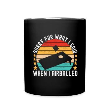 Cornhole Player Cornhole Board - Full Colour Mug - black - Front