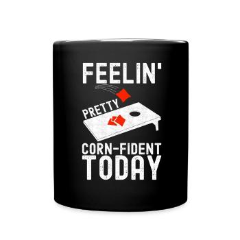 Cornhole Player Cornhole Board - Full Colour Mug - black - Front