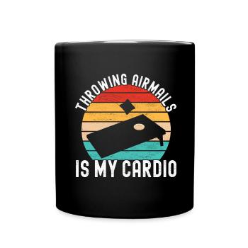 Cornhole Player Cornhole Board - Full Colour Mug - black - Front