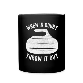 Curling Curling players - Full Colour Mug - black - Front