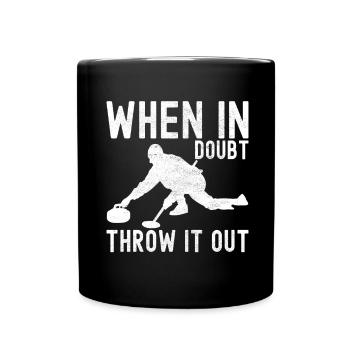 Curling Curling players - Full Colour Mug - black - Front