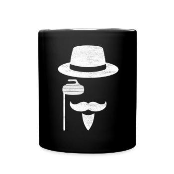Curling Curling players - Full Colour Mug - black - Front