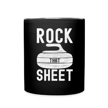 Curling Curling players - Full Colour Mug - black - Front