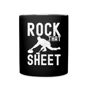Curling Curling players - Full Colour Mug - black - Front