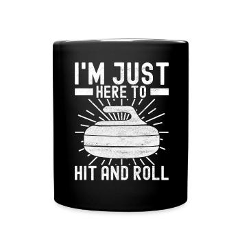 Curling Curling players - Full Colour Mug - black - Front