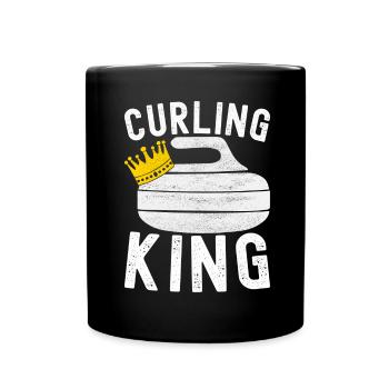 Joueurs de curling - Mug uni - noir - Devant