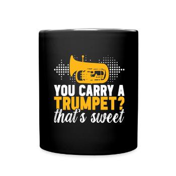 Euphonium Bariton Tenorhorn - Tasse einfarbig - Schwarz - Vorne