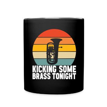 Euphonium baritone tenor horn - Full Colour Mug - black - Front