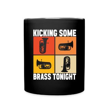 Euphonium baritone tenor horn - Full Colour Mug - black - Front